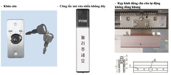 phụ kiện cửa tự động hàn quốc